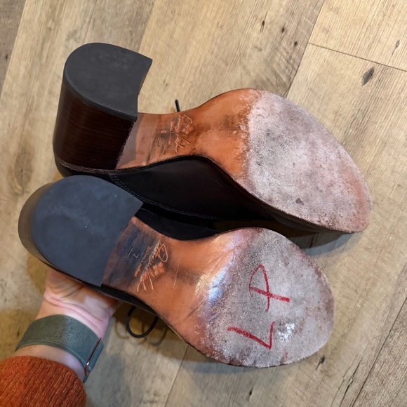 Patricia Nash Anna Block Heel Oxford | Black - Picture 7 of 9